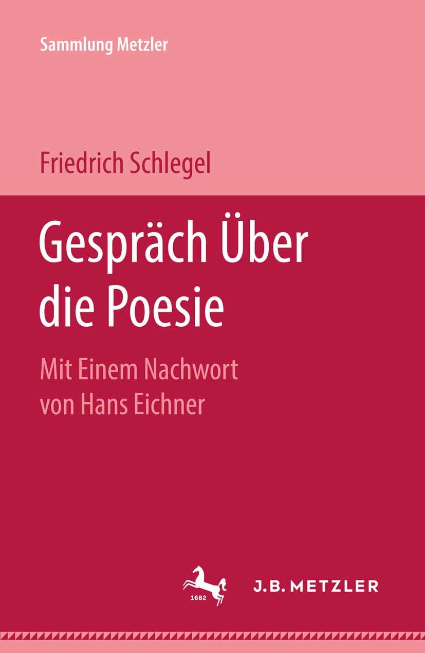 Gespräch Über die Poesie (Sammlung Metzler) Law