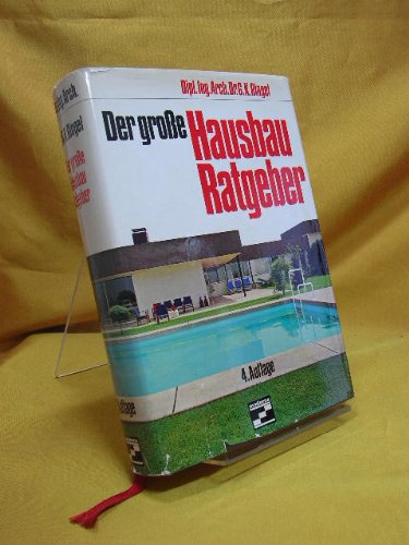 Der grosse Hausbau-Ratgeber by Ringel, Gustav Kilian book