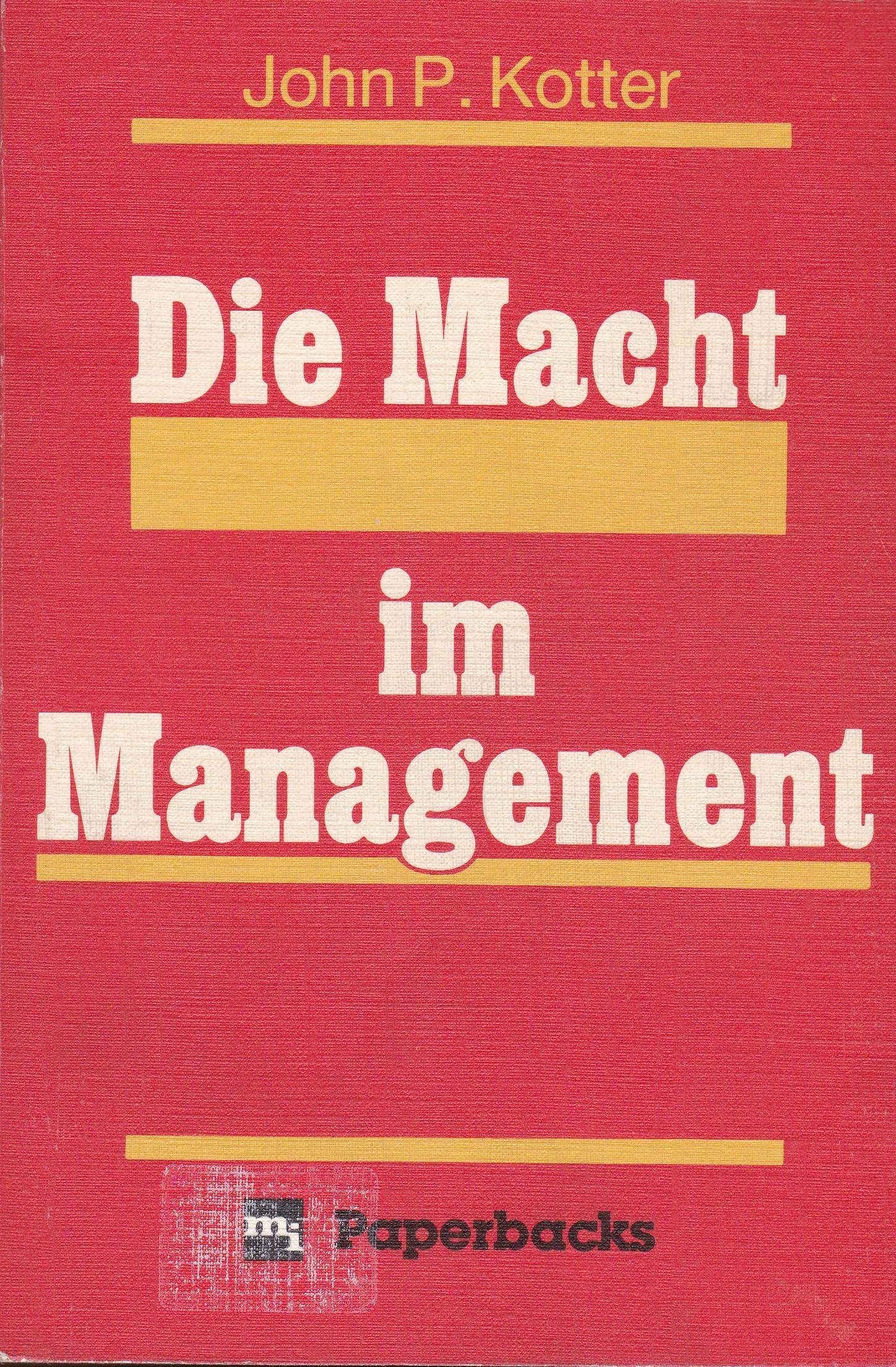 Die Macht im Management Business, Finance & Career Books