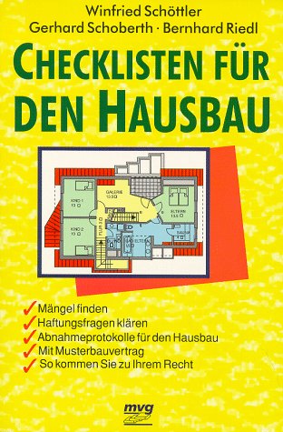 Checklisten für den Hausbau - Schöttler, Winfried book