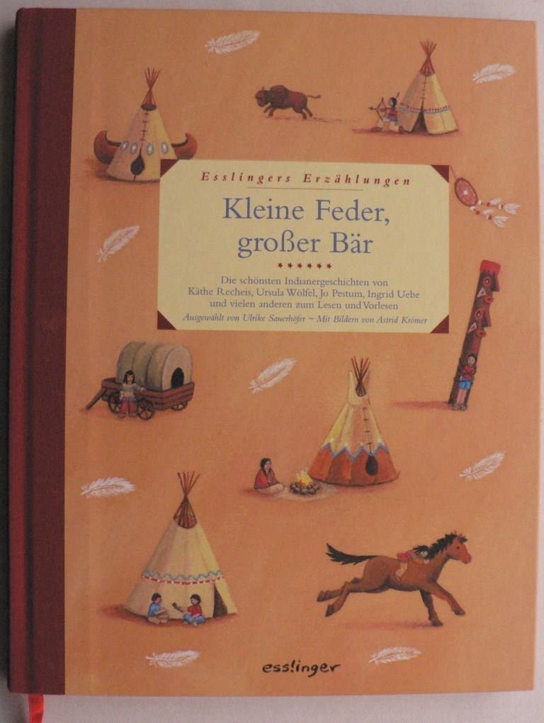 Kleine Feder, großer Bär: Esslingers Erzählungen: Die schönsten Indianergeschichten von Käthe Recheis, Ursula Wölfel, Jo Pestum, Ingrid Uebe und vielen anderen zum Lesen und Vorlesen Novels & Short Stories