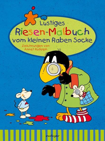 Lustiges Riesen-Malbuch vom kleinen Raben Socke Non-fiction