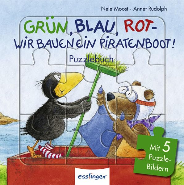 Grün, Blau, Rot Wir bauen ein Piratenboot! buch: Mit 5 -Bildern Children's books