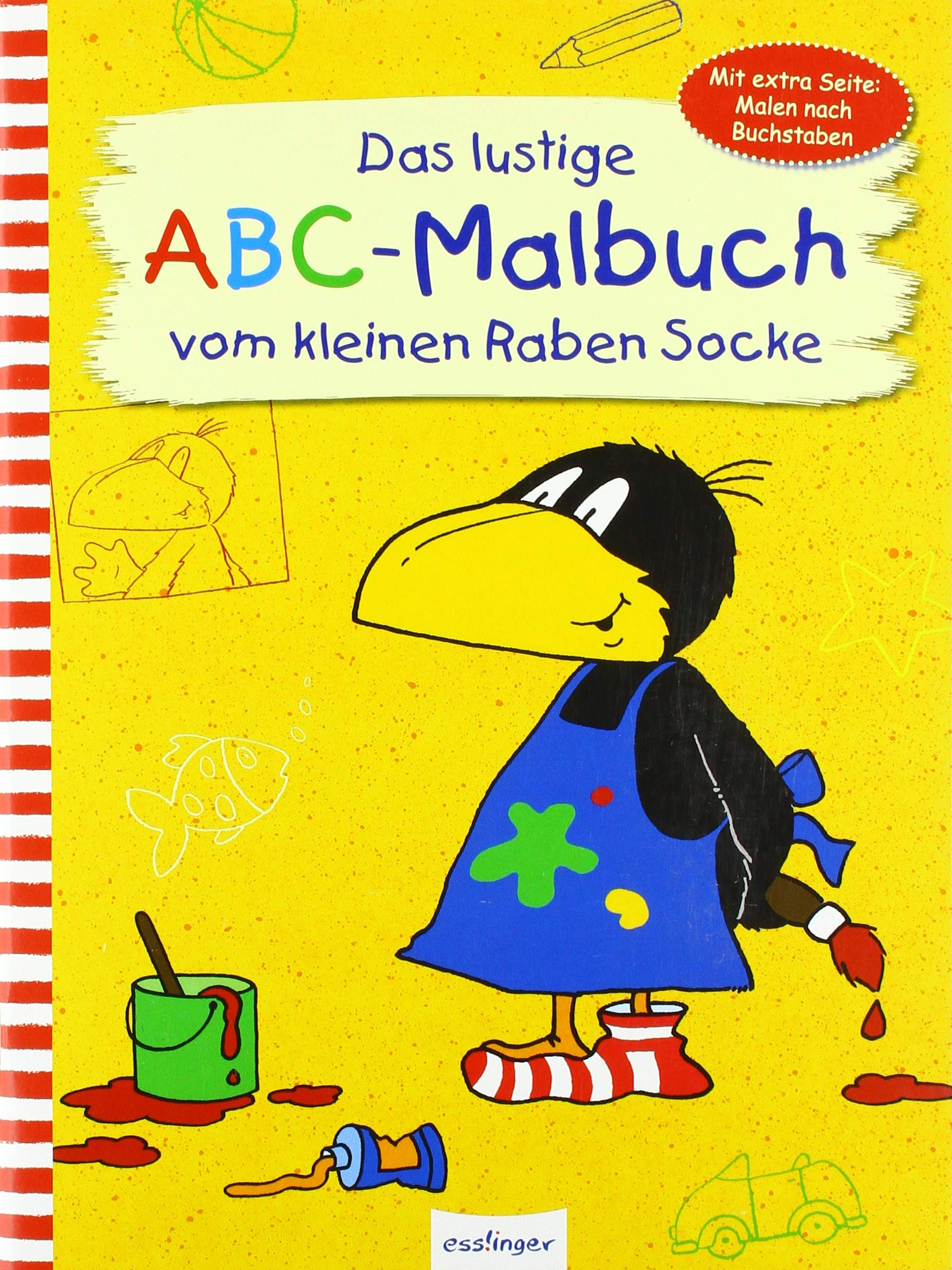 Das lustige ABC-Malbuch vom kleinen Raben Socke: Mit extra Seite: Malen nach Buchstaben Tiptoi & Games