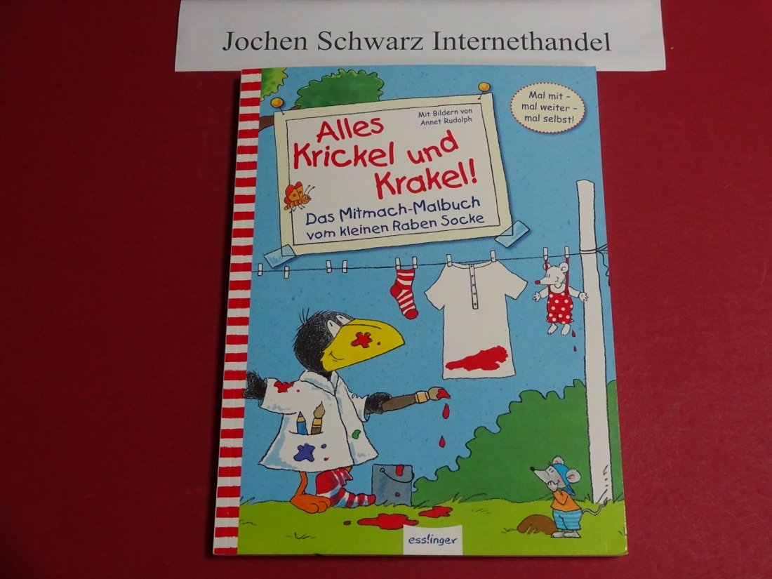 Alles Krickel und Krakel!: Das Mitmach-Malbuch vom kleinen Raben Socke (Der kleine Rabe Socke) Non-fiction