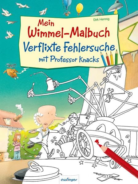 Mein Wimmel-Malbuch – Verflixte Fehlersuche mit Professor Knacks Tiptoi & Games