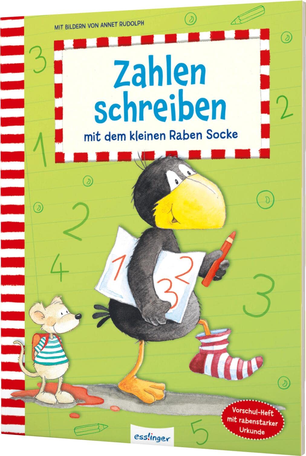 Der kleine Rabe Socke: Zahlen schreiben mit dem kleinen Raben Socke: Zahlen von 1-10, mit Schwungübungen Non-fiction