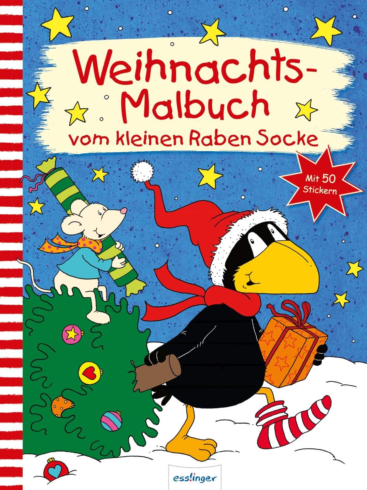 Der kleine Rabe Socke: Weihnachts-Malbuch vom kleinen Raben Socke Novels & Short Stories