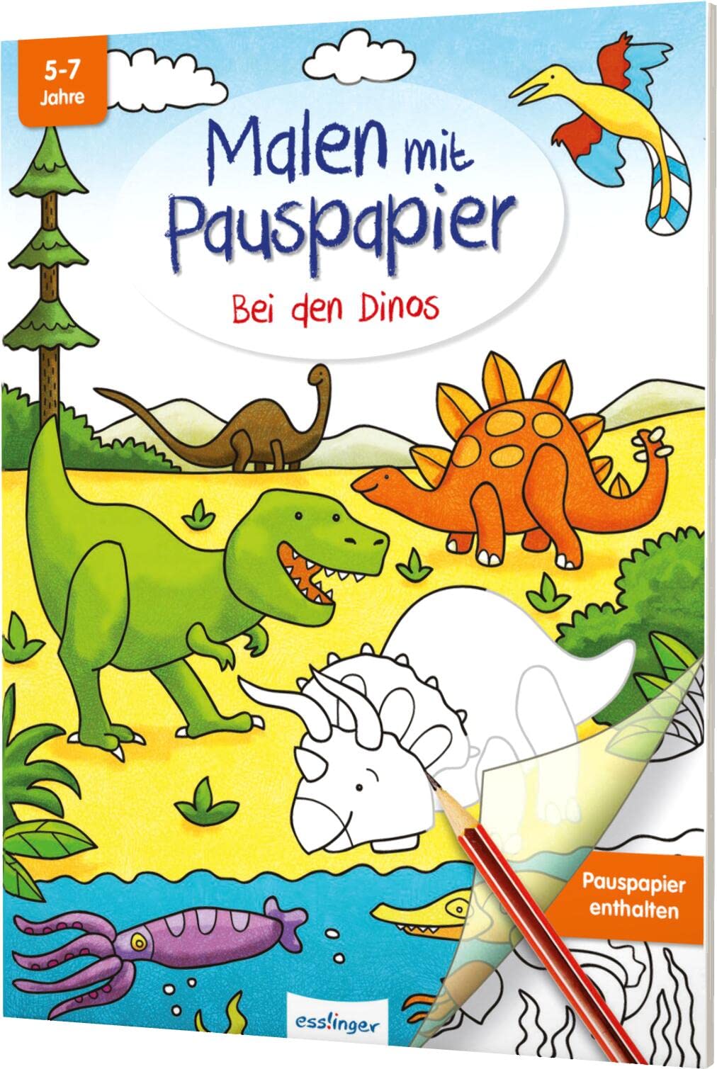 Malen mit Pauspapier: Bei den Dinos Non-fiction