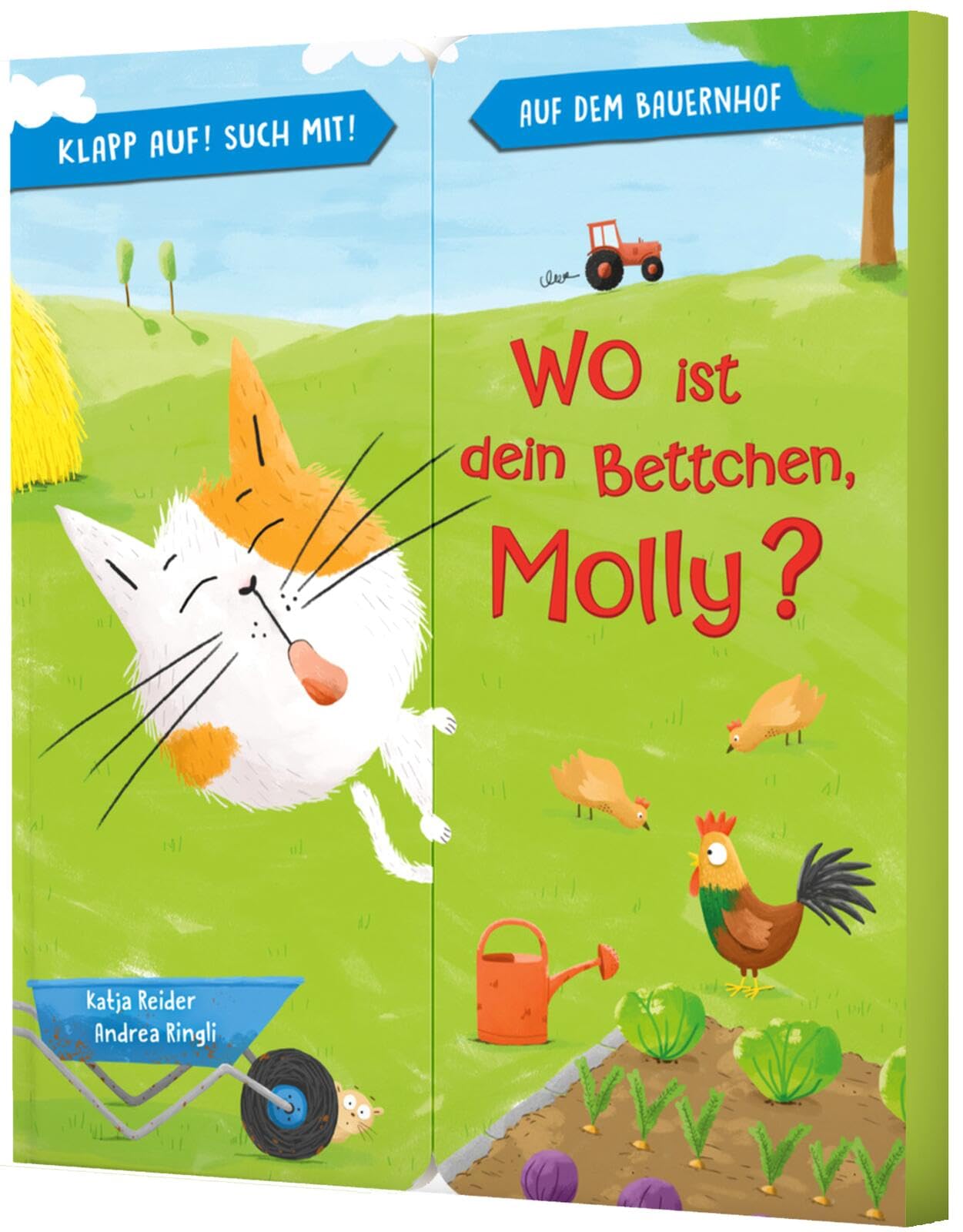 Klapp auf! Such mit!: Wo ist dein Bettchen, Molly?: Bauernhof-Pappebuch mit Aufklappseiten Non-fiction