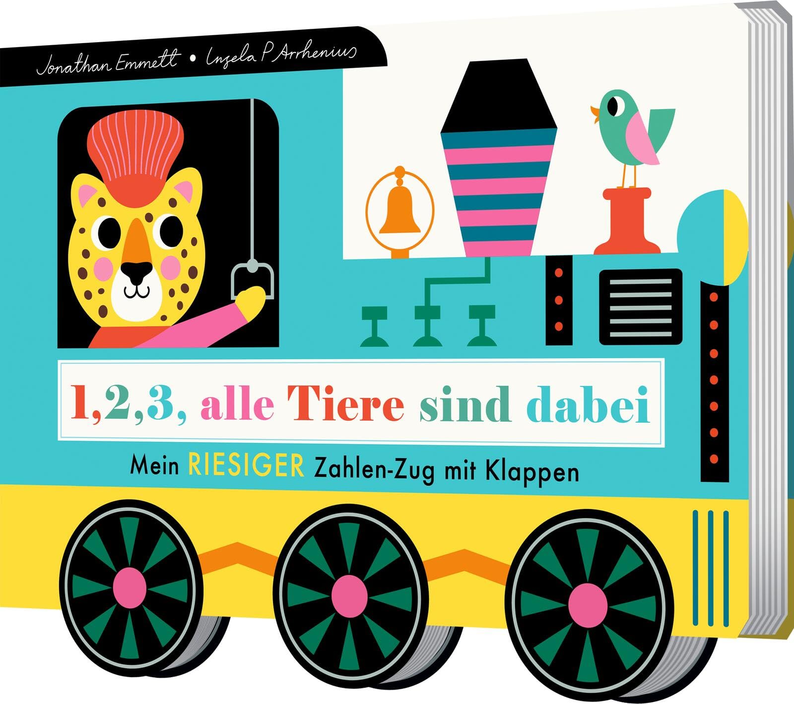 1, 2, 3, alle Tiere sind dabei: Mein riesiger Zahlen-Zug mit Klappen | Ausziehbarer Spielzug mit Rädern und den Zahlen von 1-10 Non-fiction