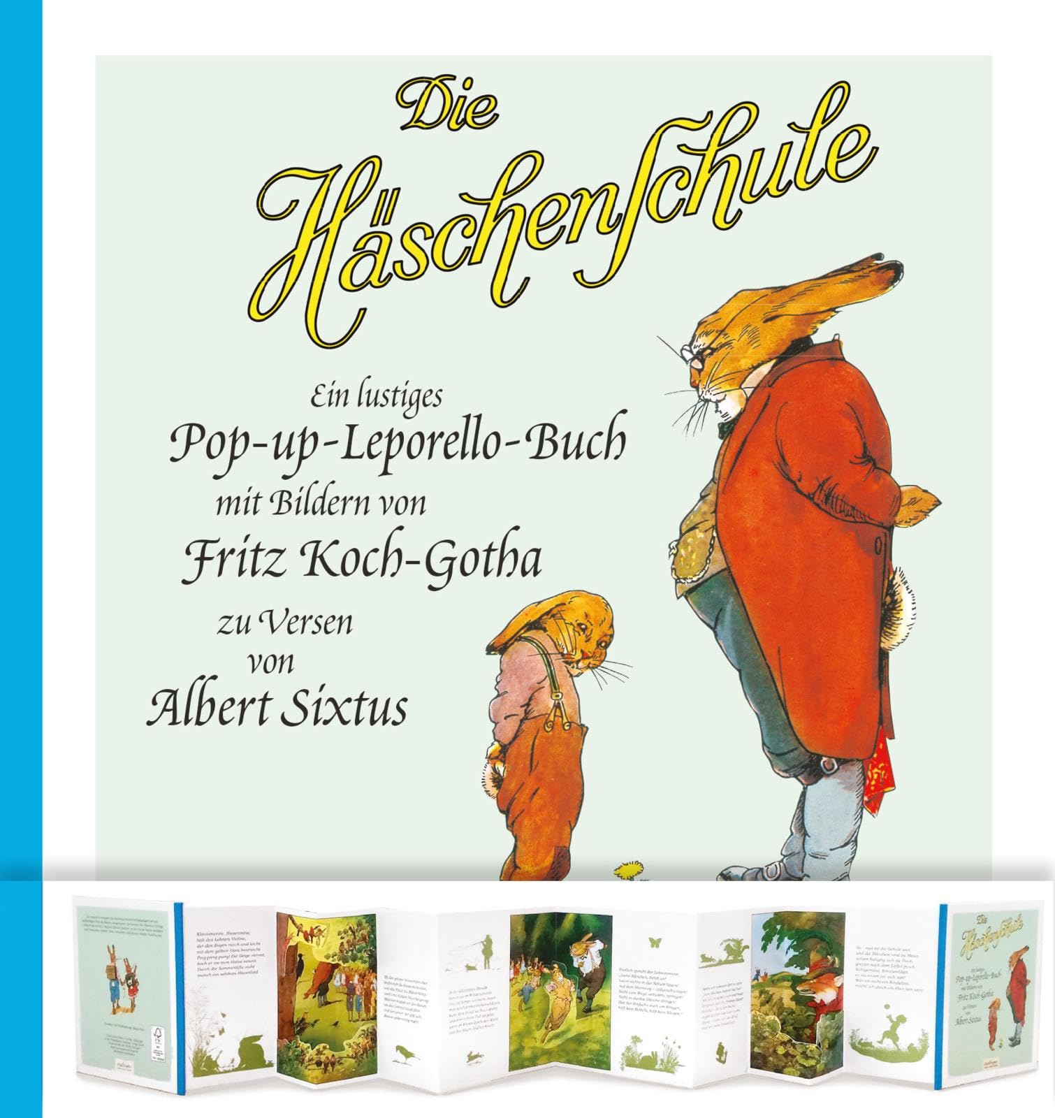 Die Häschenschule: Pop-up-Leporello-Buch: Nostalgie-Bilderbuch zum Aufstellen mit 3D-Effekten Non-fiction