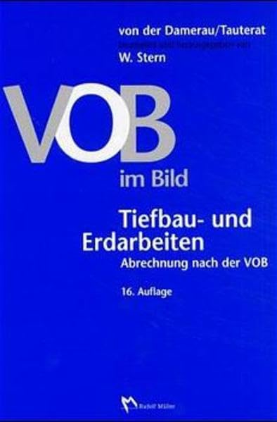 VOB im Bild, Tiefbau- und Erdarbeiten (Fachbuch Bau) Law