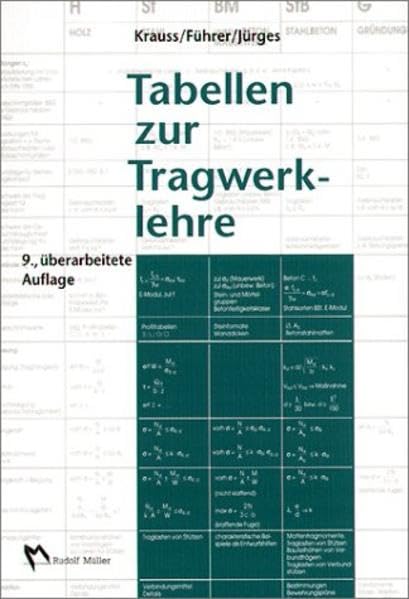 Tabellen zur Tragwerklehre Architecture