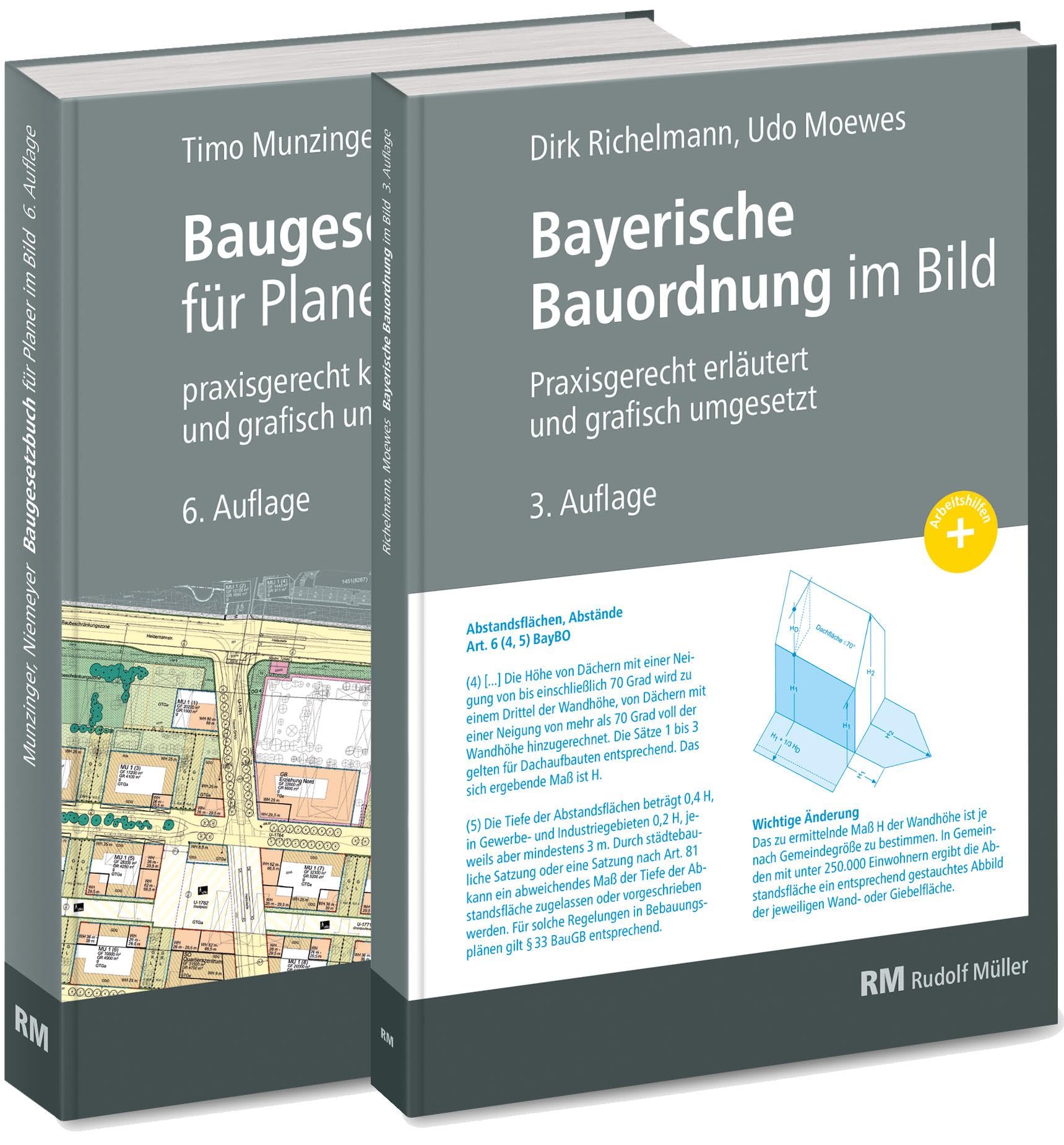 Buchpaket: Baugesetzbuch für Planer im Bild & Bayerische Bauordnung im Bild Law