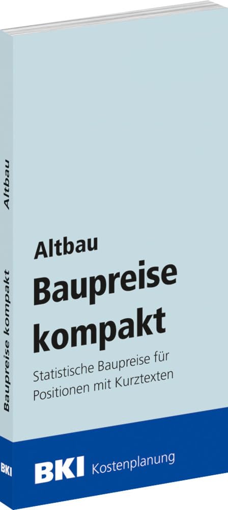 BKI Baupreise kompakt Altbau 2025 Business & Technology
