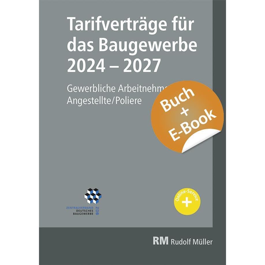 Tarifverträge für das Baugewerbe 2024-2027- mit E-Book Law
