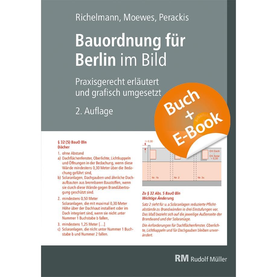 Bauordnung für Berlin im Bild mit E-Book (PDF) Law