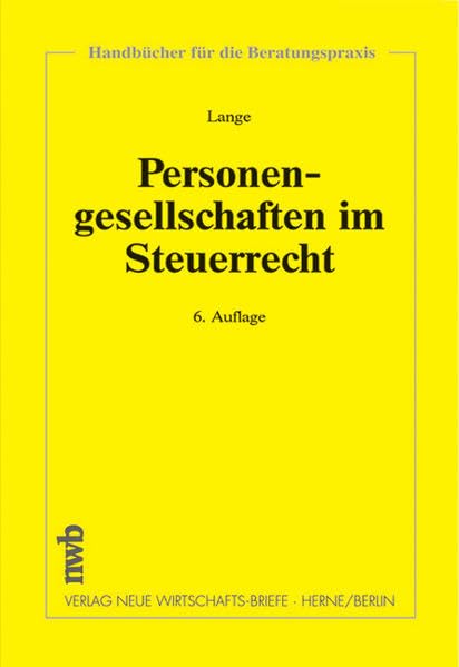 Personengesellschaften im Steuerrecht Law