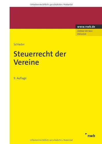 Steuerrecht der Vereine (NWB Brennpunkt) Law