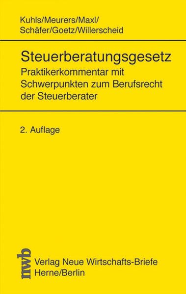 Steuerberatungsgesetz book