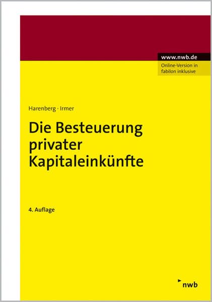 Die Besteuerung privater Kapitaleinkünfte: Grundsätze der Besteuerung. Halbeinkünfteverfahren. Werbungskosten bei Kapitaleinkünften. ... Erträge. (Handbücher für die Beratungspraxis) Law