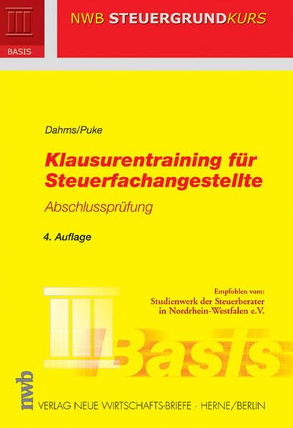 Klausurentraining für Steuerfachangestellte - Abschlussprüfung (NWB Steuergrundkurs) Law