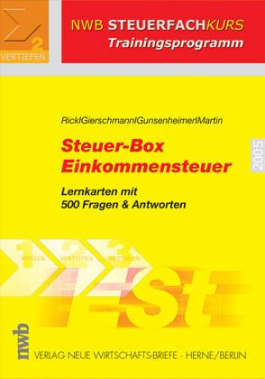 Steuer-Box Einkommensteuer. Lernkarten mit 500 Fragen & Antworten. (NWB-Steuerfachkurs - Trainingsprogramm) Business, Finance & Career
