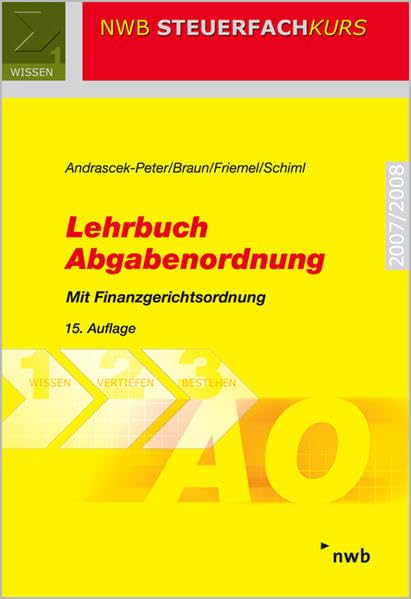 Lehrbuch Abgabenordnung (NWB-Steuerfachkurs) Law
