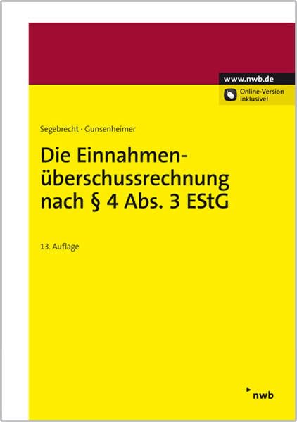Die Einnahmenüberschussrechnung nach § 4 Abs. 3 EStG Law