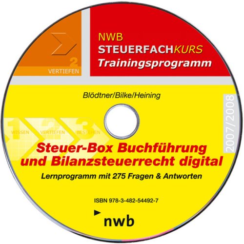 Steuer-Box BuchfA¼hrung und Bilanzsteuerrecht digital 2007/2008. Lernprogramm mit 275 Fragen & Antworten book