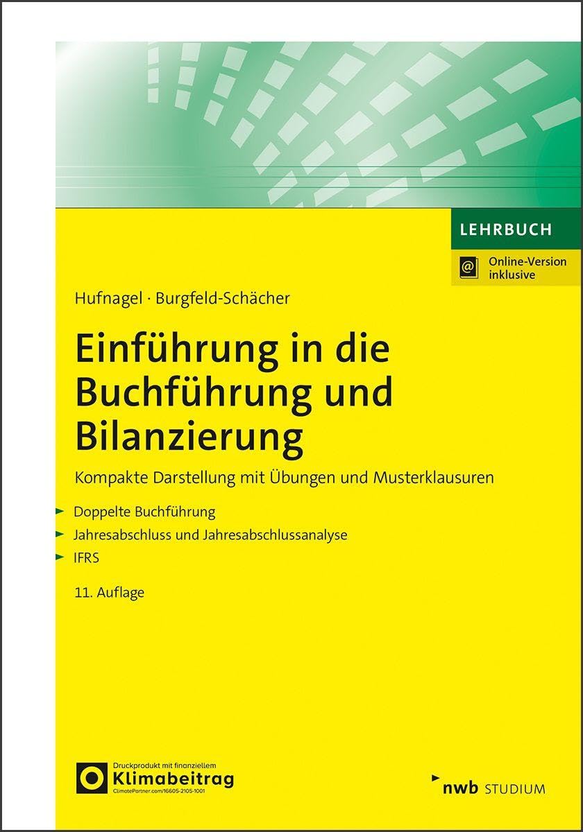 Einführung in die Buchführung und Bilanzierung Law