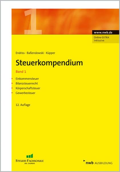 Steuerkompendium, Band 1: Einkommensteuer, Bilanzsteuerrecht, Körperschaftsteuer, Gewerbesteuer. Law