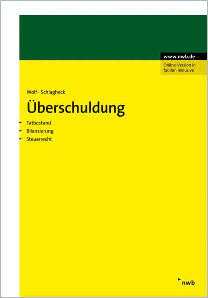 Überschuldung. Tatbestand, Bilanzierung, Steuerrecht Law