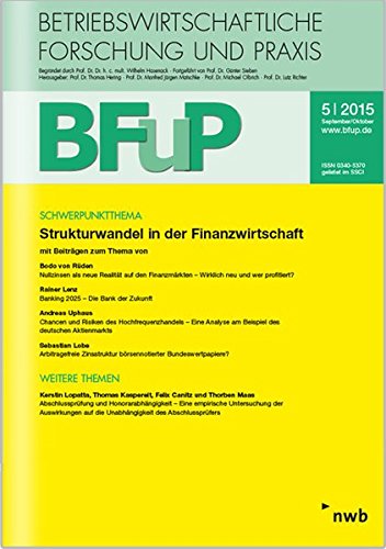 Strukturwandel in der Finanzwirtschaft Law