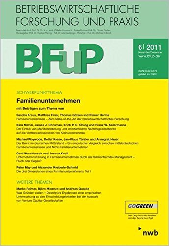 Familienunternehmen: BFuP 6/2011 Law
