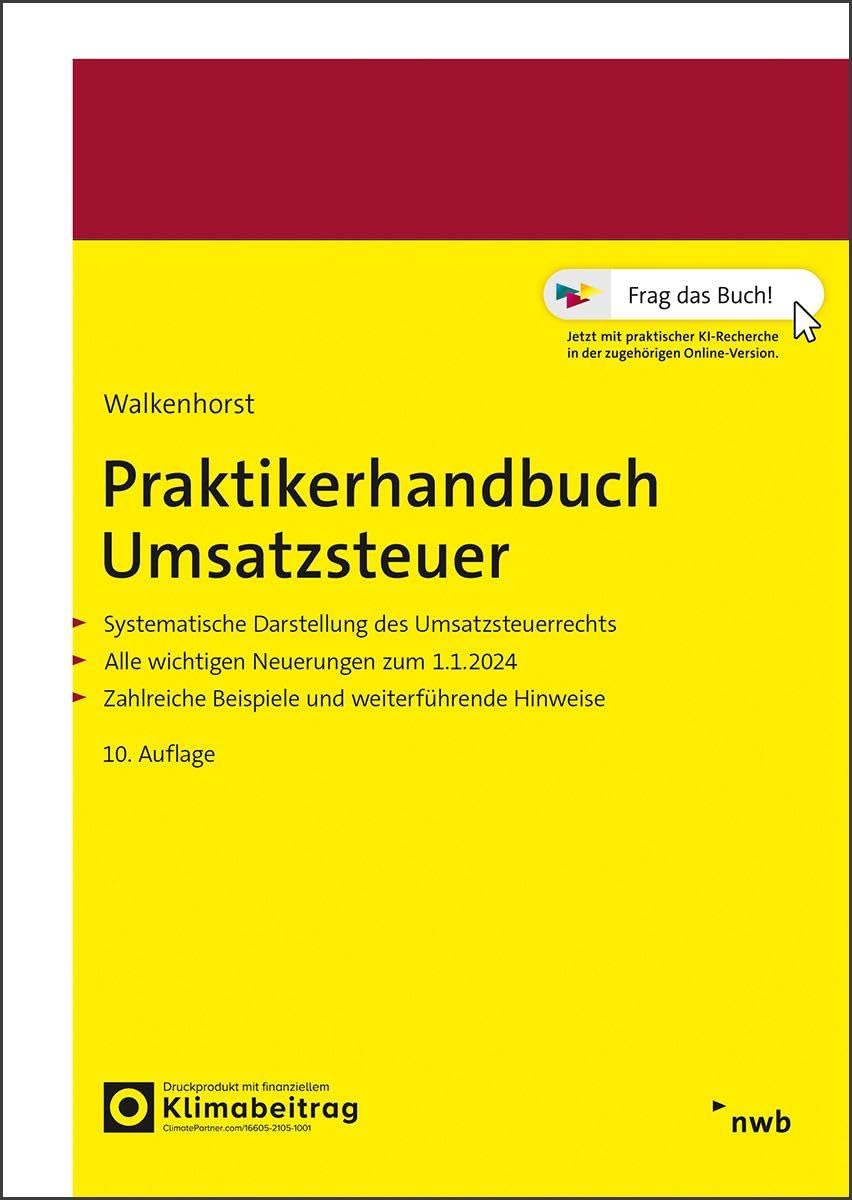 Praktikerhandbuch Umsatzsteuer Law