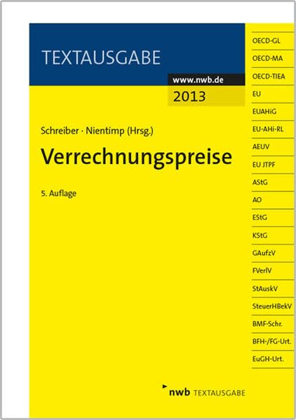 Verrechnungspreise (Textausgabe) Law