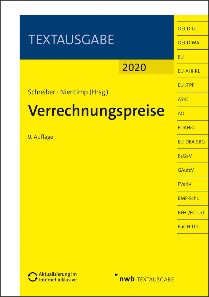 Verrechnungspreise: Mit Online-Zugang (Textausgabe) Law