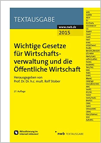 Wichtige Gesetze für Wirtschaftsverwaltung und die Öffentliche Wirtschaft Law