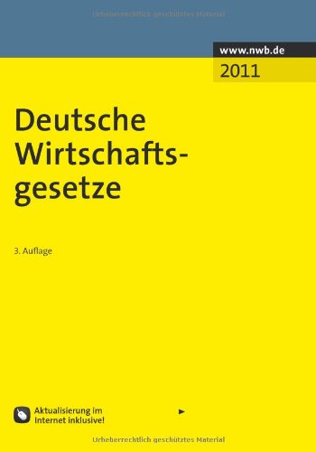 Deutsche Wirtschaftsgesetze (Textausgabe) Law