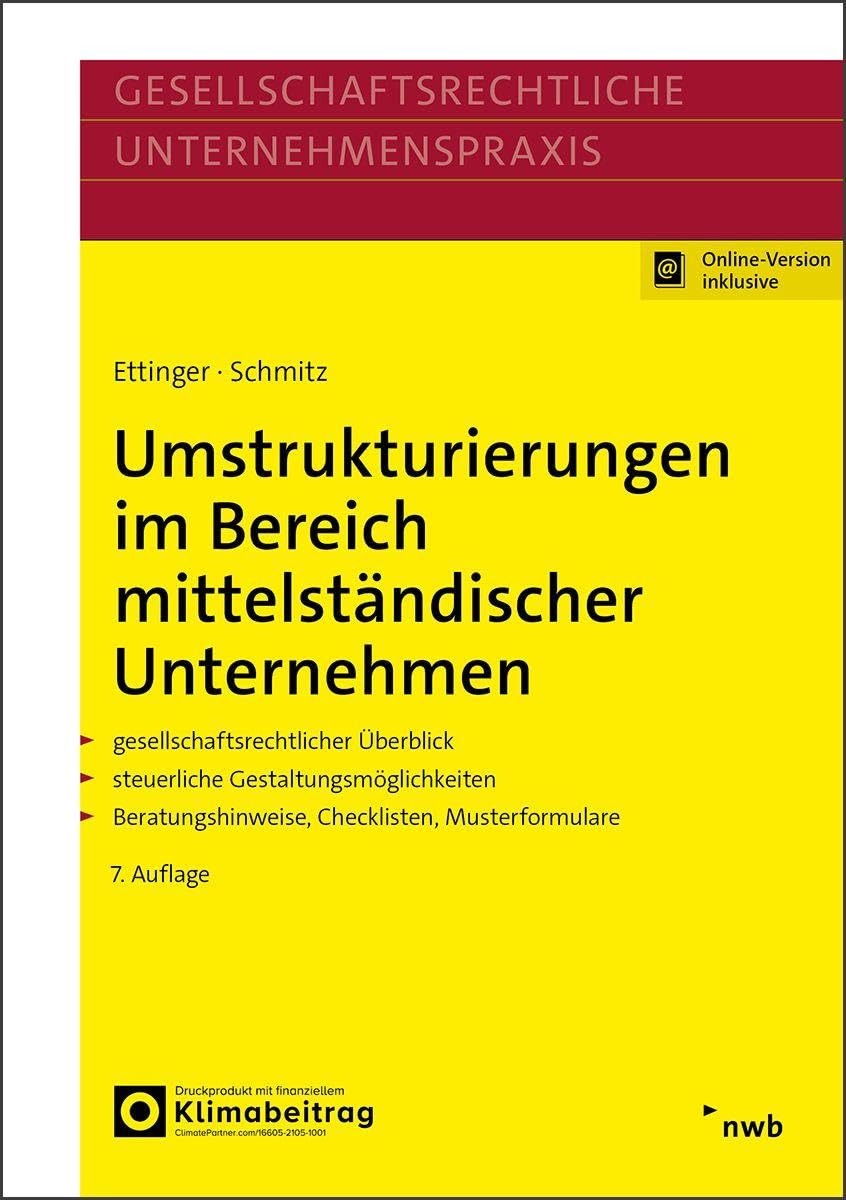 Umstrukturierungen im Bereich mittelständischer Unternehmen Law