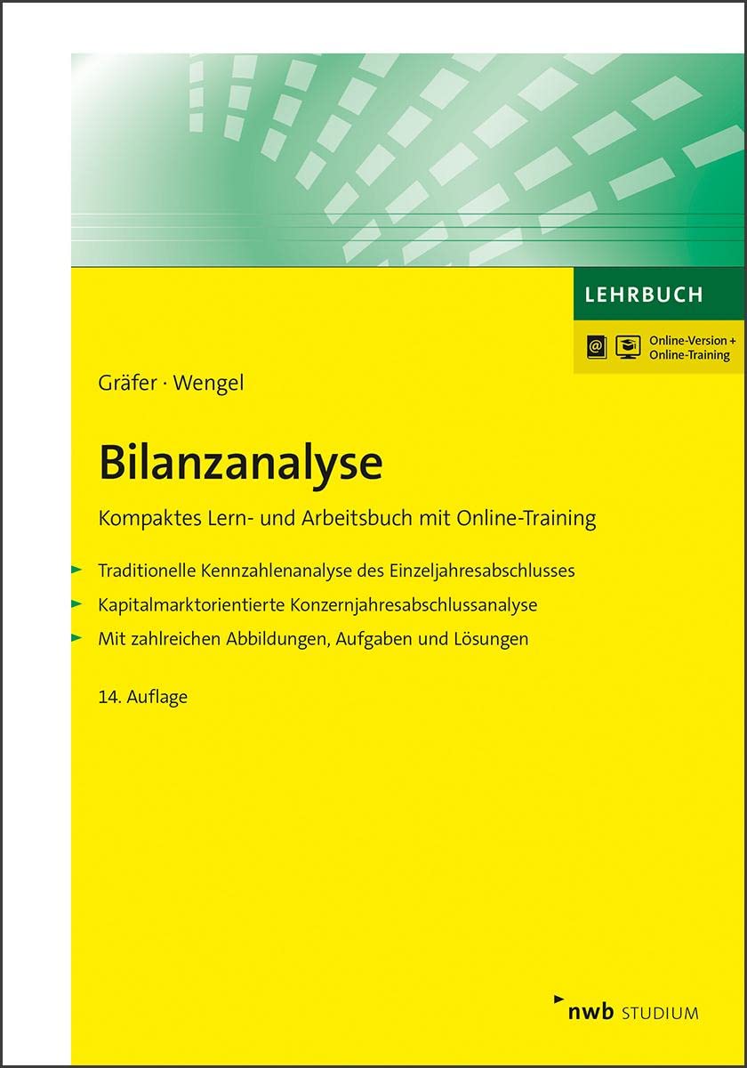 Bilanzanalyse: Kompaktes Lern- und Arbeitsbuch mit Online-Training book