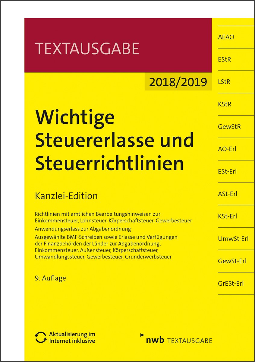 Wichtige Steuererlasse und Steuerrichtlinien book