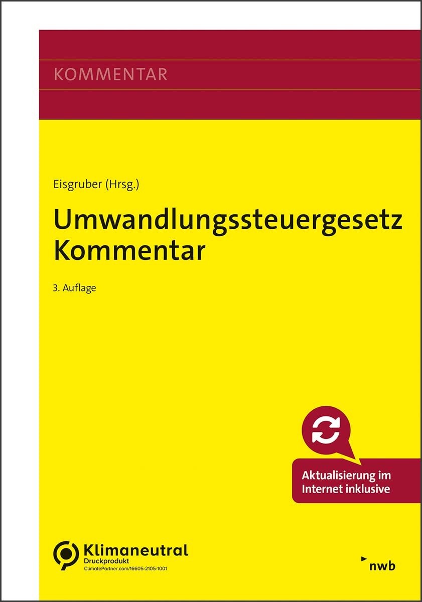 Umwandlungssteuergesetz Kommentar book