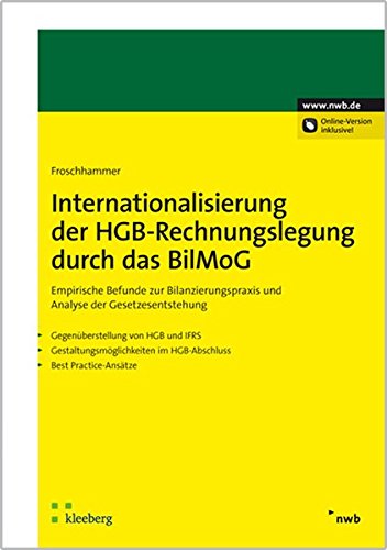 Internationalisierung der HGB-Rechnungslegung durch das BilMoG: Empirische Befunde zur Bilanzierungspraxis und Analyse der Gesetzesentstehung. ... im HGB-Abschluss. Best Practice-Ansätze. Law