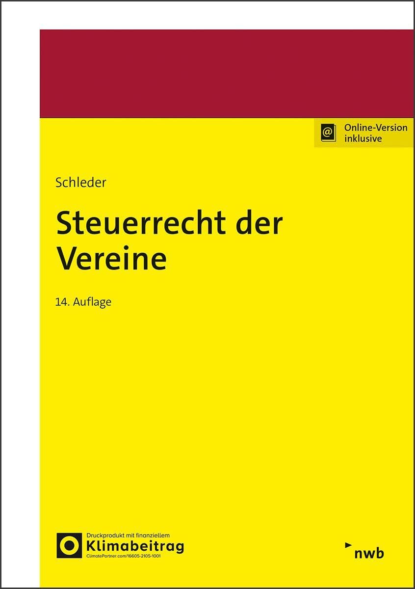 Steuerrecht der Vereine Law