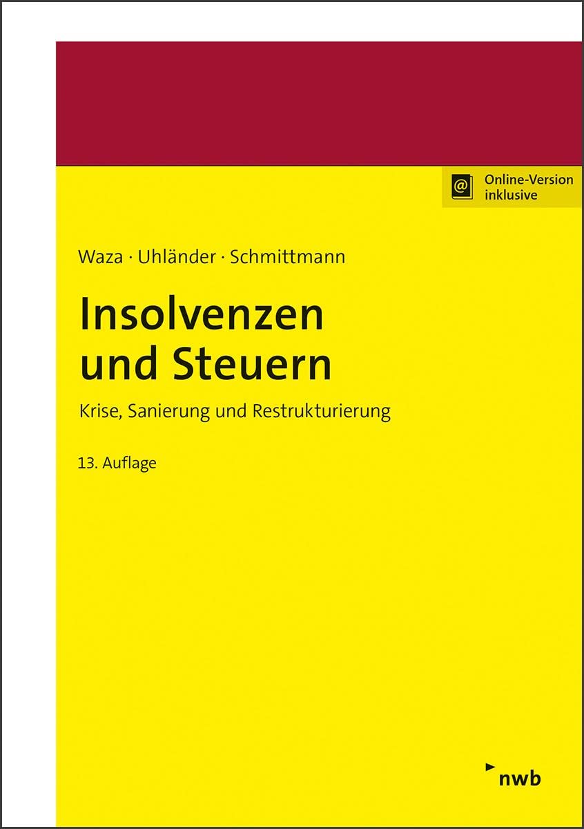 Insolvenzen und Steuern Law