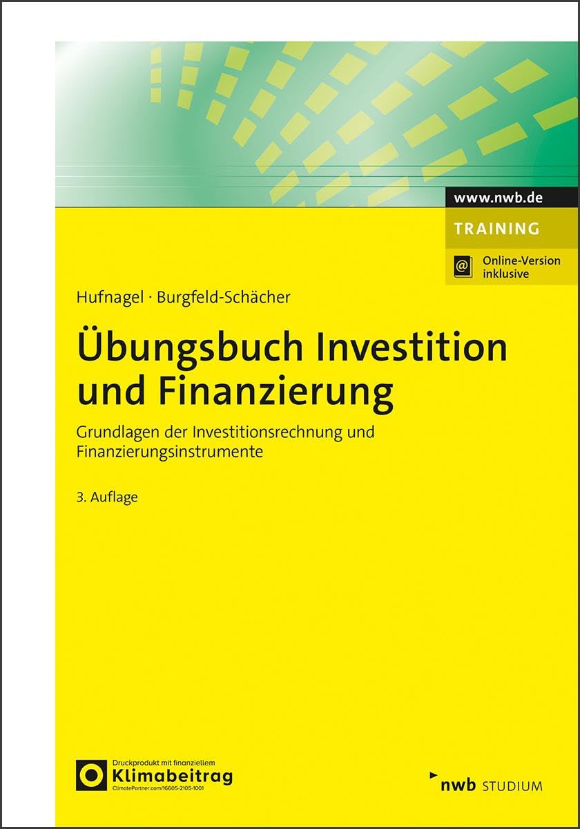 Übungsbuch Investition und Finanzierung Law