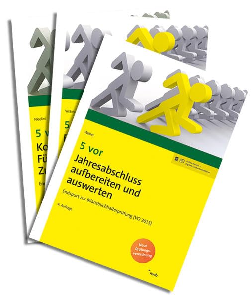 5 vor Bilanzbuchhalterprüfung (VO 2015) - Bücherpaket Klausur 2 Business, Finance & Career